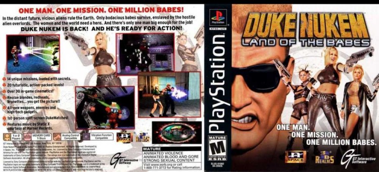 Duke Nukem Land Of The Babes PlayStation VideoGameX