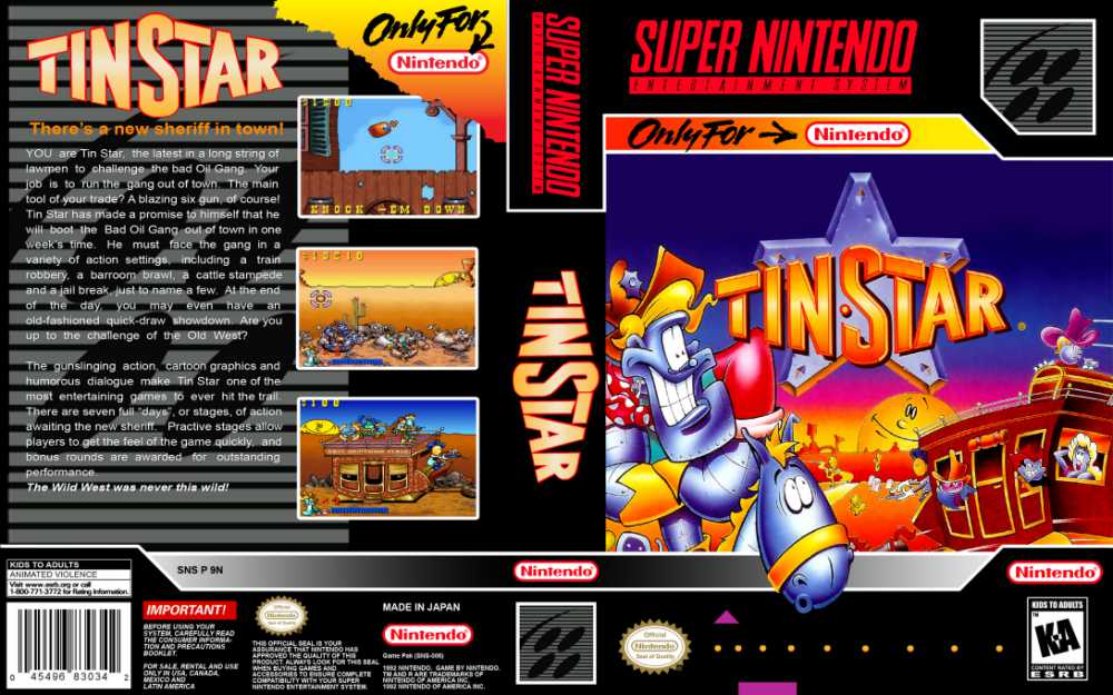 Tin Star Super Nintendo Videogamex