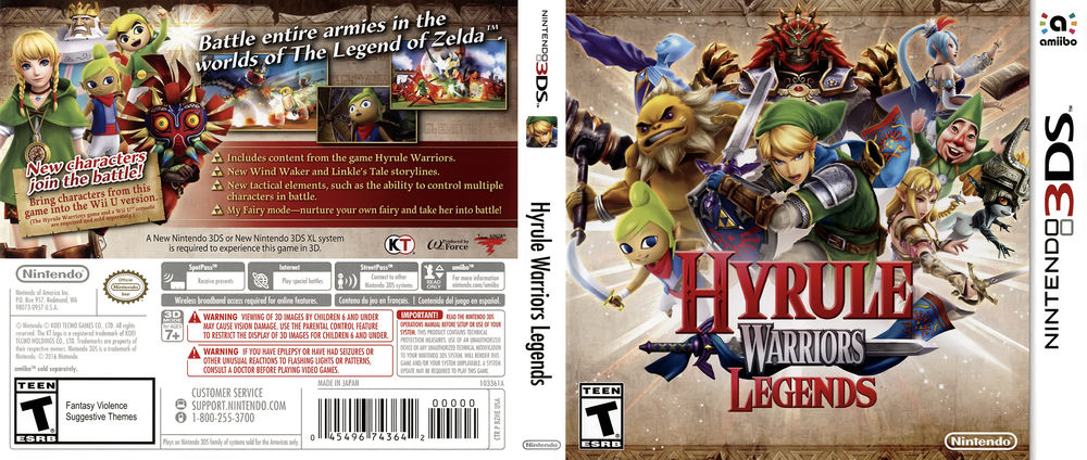 Nintendo Hyrule Warriors Legends, 3DS Estándar Nintendo 3DS