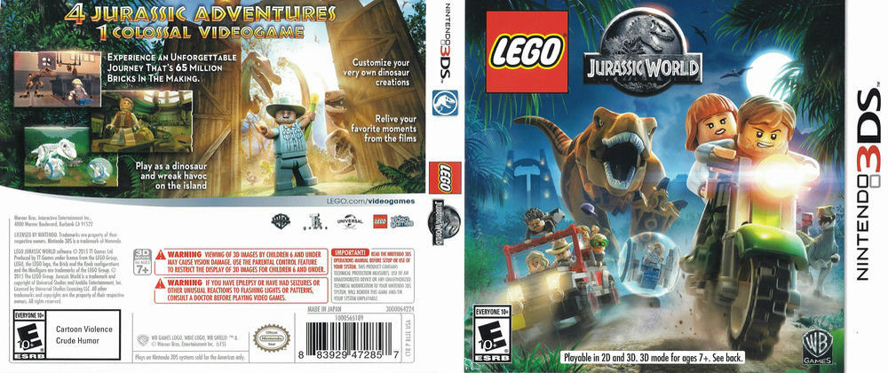 LEGO Jurassic Nintendo 3DS | World - VideoGameX