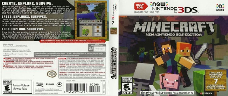 Minecraft: New Nintendo 3DS Edition - Nintendo 3DS | VideoGameX