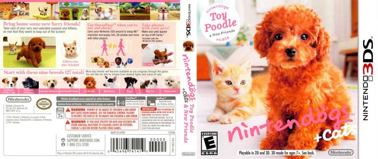 Nintendogs + Cats: Toy Poodle & New Friends - Nintendo 3DS | VideoGameX