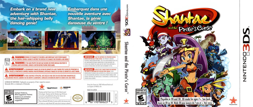 Shantae And The Pirate's Curse - Nintendo 3ds 