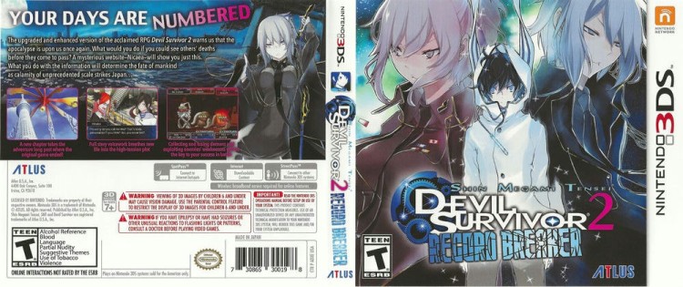 Shin Megami Tensei: Devil Survivor 2 Record Breaker - Nintendo 3DS | VideoGameX