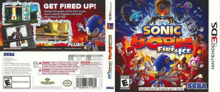 Sonic Boom: Fire & Ice - Nintendo 3DS | VideoGameX