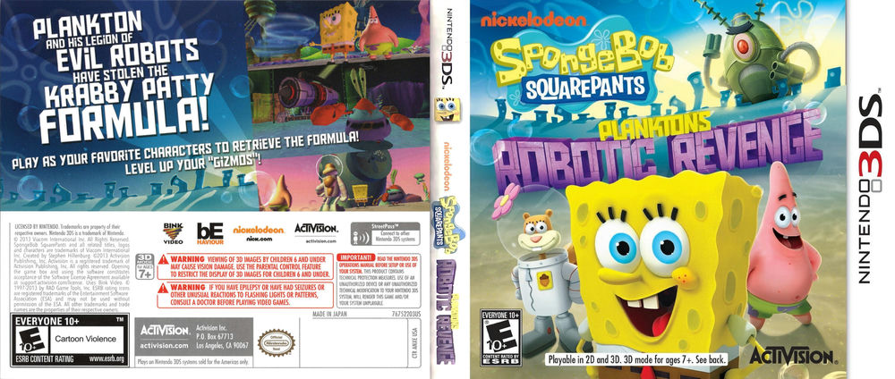 SpongeBob SquarePants: Plankton's Robotic Revenge - Nintendo 3DS ...