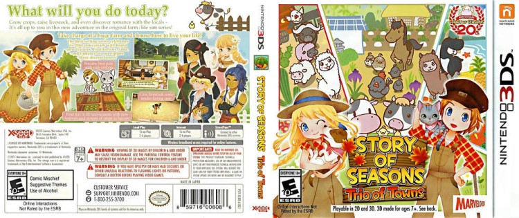 story of seasons trio of towns rom