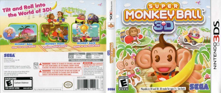 Super Monkey Ball 3D - Nintendo 3DS | VideoGameX