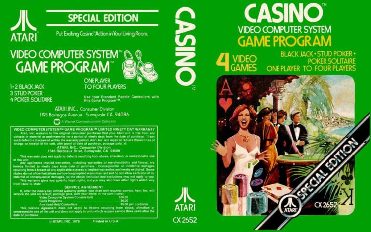 Casino: Picture Label - Atari 2600 | VideoGameX