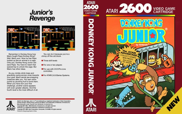 Donkey Kong Junior - Atari 2600 | VideoGameX