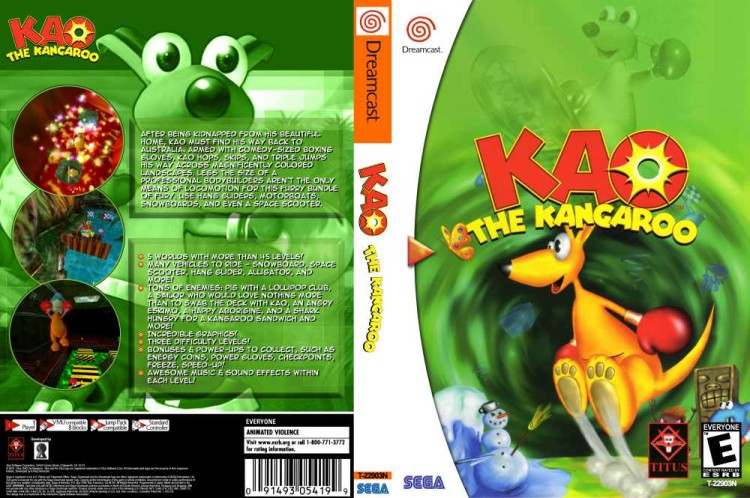 Kao the Kangaroo - Sega Dreamcast | VideoGameX