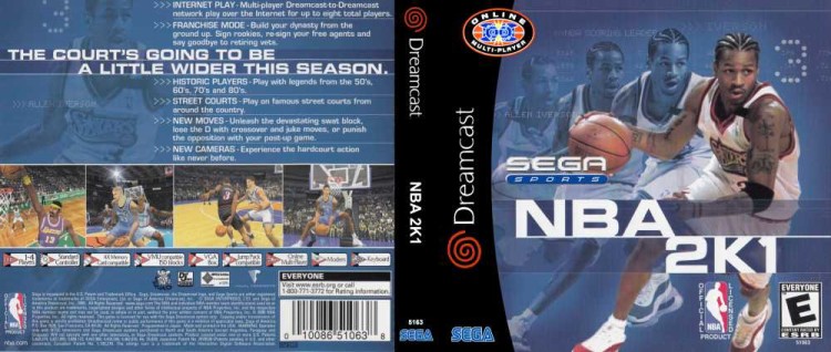 NBA 2K1 - Sega Dreamcast | VideoGameX