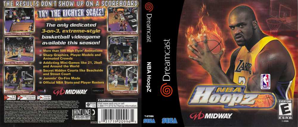 nba hoopz dreamcast