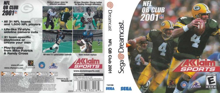 NFL Quarterback Club 2001 - Sega Dreamcast | VideoGameX