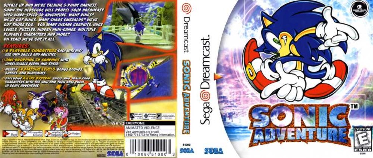 Sonic Adventure - Sega Dreamcast | VideoGameX