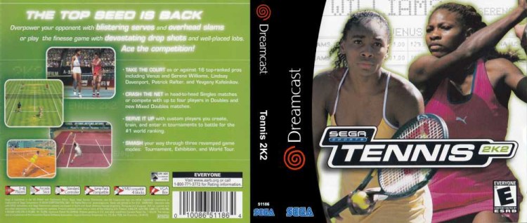 Tennis 2K2 - Sega Dreamcast | VideoGameX