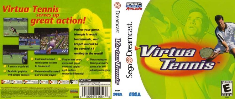 Virtua Tennis - Sega Dreamcast | VideoGameX