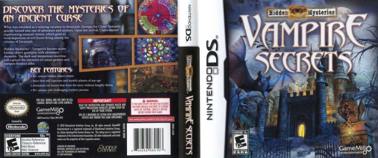 Hidden Mysteries: Vampire Secrets - Nintendo DS | VideoGameX