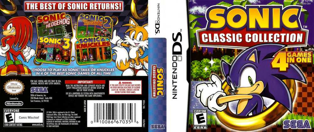Sonic Games for DS 