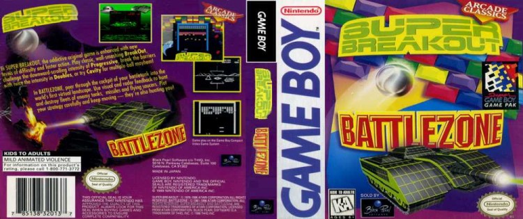 Battlezone & Super Breakout - Game Boy | VideoGameX