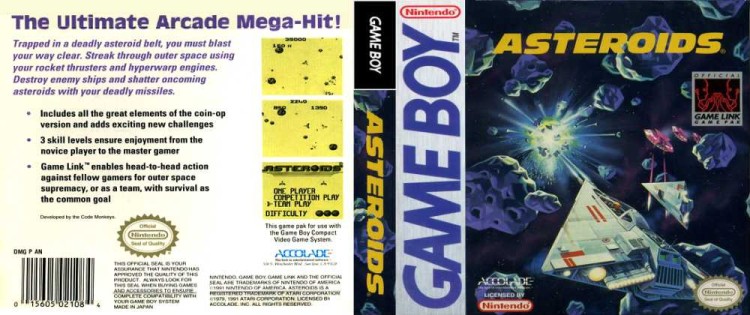 Asteroids - Game Boy | VideoGameX