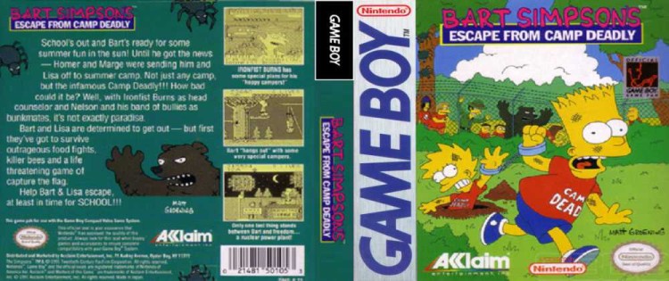 Bart Simpson's Escape From Camp Deadly - Game Boy | VideoGameX