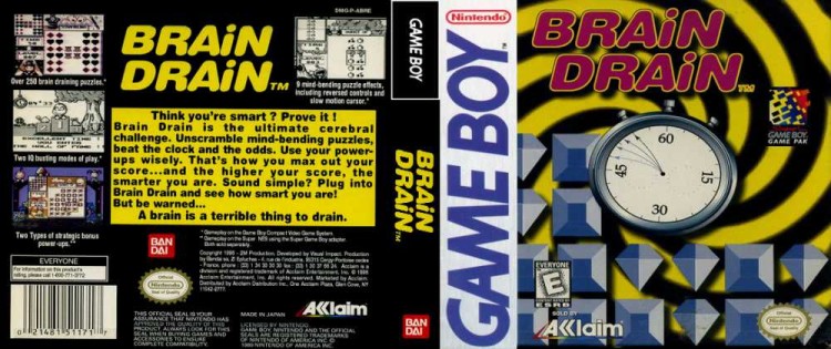 Brain Drain - Game Boy | VideoGameX