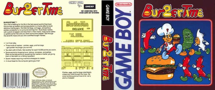 Burgertime Deluxe: Data East - Game Boy | VideoGameX