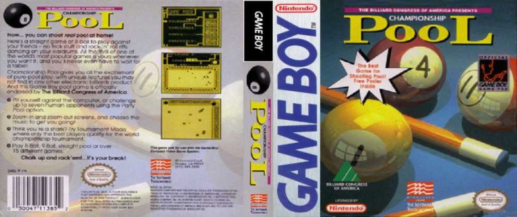 Championship Pool - Game Boy | VideoGameX