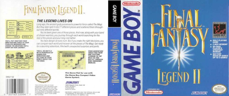 Final Fantasy Legend II - Game Boy | VideoGameX