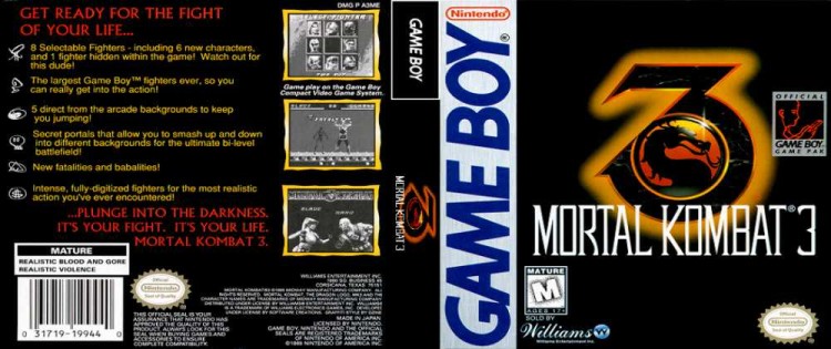 Mortal Kombat 3 - Game Boy | VideoGameX