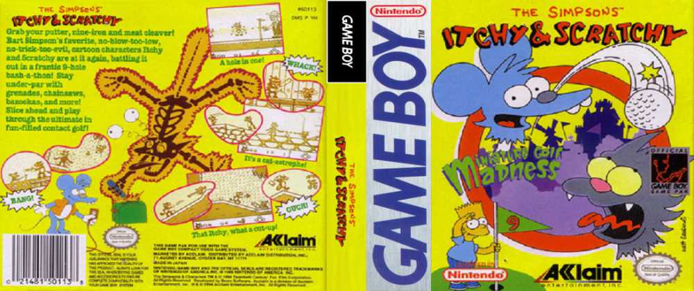 Simpsons, The: Itchy & Scratchy Miniature Golf Madness - Game Boy ...