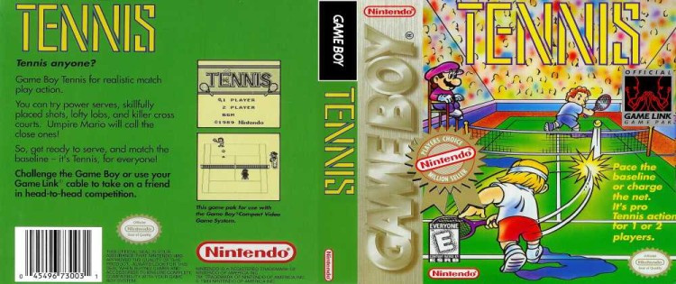 Tennis - Game Boy | VideoGameX