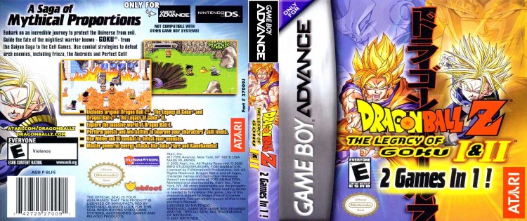 2 Games In 1: Dragon Ball Z: The Legacy of Goku I & II - Game Boy Advance | VideoGameX