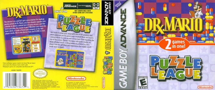 2 Games In 1: Dr. Mario and Puzzle League - Game Boy Advance | VideoGameX