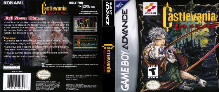 Castlevania: Circle of the Moon - Game Boy Advance | VideoGameX