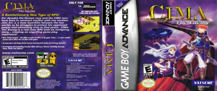 CIMA: The Enemy - Game Boy Advance | VideoGameX