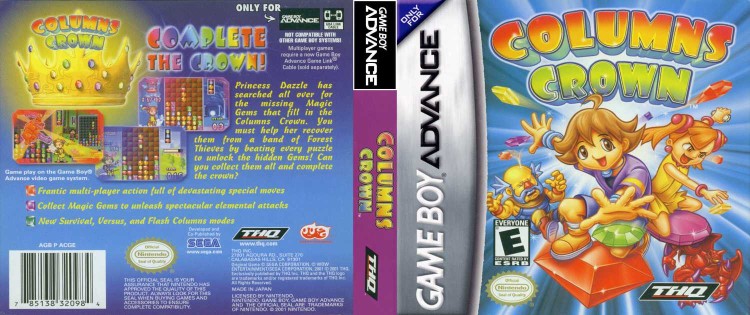 Columns Crown - Game Boy Advance | VideoGameX