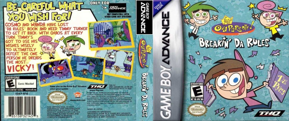 Fairly OddParents!, The: Breakin' Da Rules - Game Boy Advance | VideoGameX