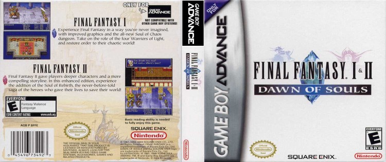 Final Fantasy I & II: Dawn of Souls - Game Boy Advance | VideoGameX