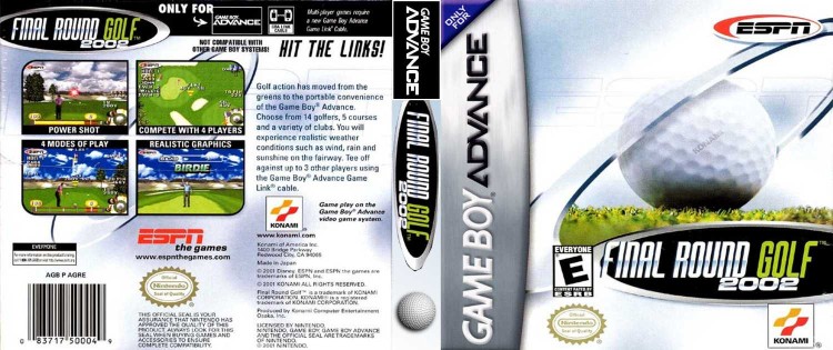 ESPN Final Round Golf 2002 - Game Boy Advance | VideoGameX