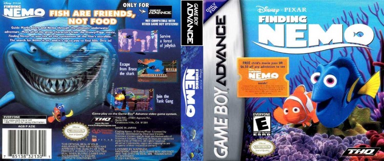 Finding Nemo, Disney/Pixar's - Game Boy Advance | VideoGameX