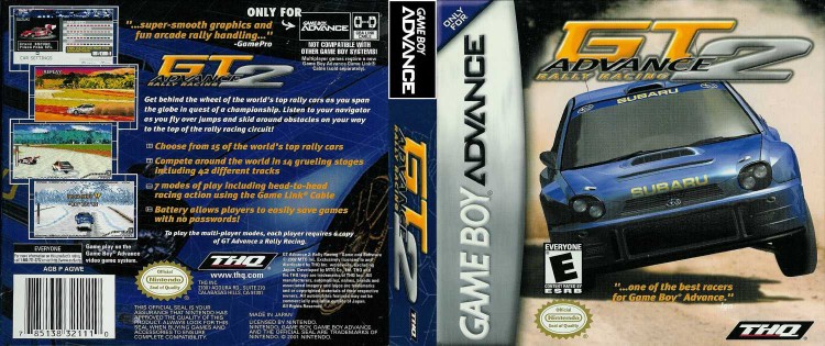 GT Advance 2: Rally Racing - Game Boy Advance | VideoGameX