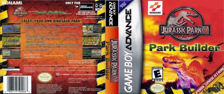 Jurassic Park III: Park Builder - Game Boy Advance | VideoGameX