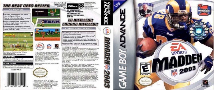 Madden NFL 2003 - Game Boy Advance | VideoGameX