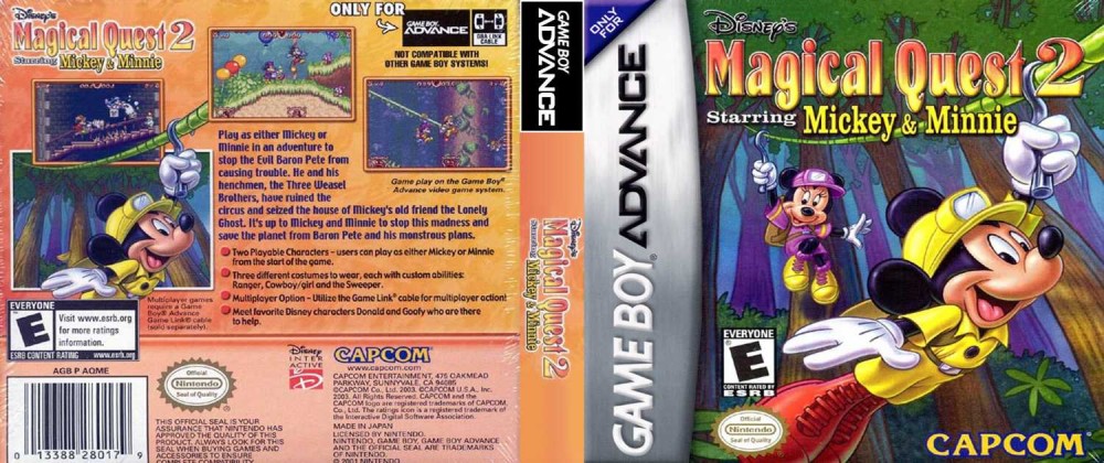 Magical Quest 2, Disney's: Starring Mickey & Minnie - Game Boy Advance ...