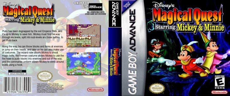 Magical Quest, Disney's: Starring Mickey and Minnie - Game Boy Advance | VideoGameX