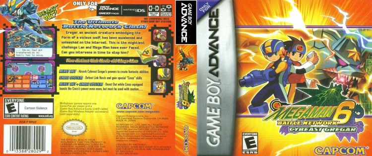 Mega Man Battle Network 6 Cybeast Gregar - Game Boy Advance | VideoGameX