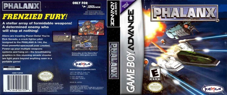 Phalanx - Game Boy Advance | VideoGameX