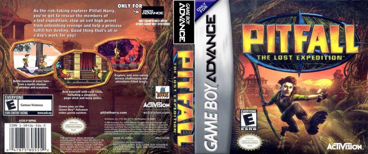 Pitfall: The Lost Expedition - Game Boy Advance | VideoGameX